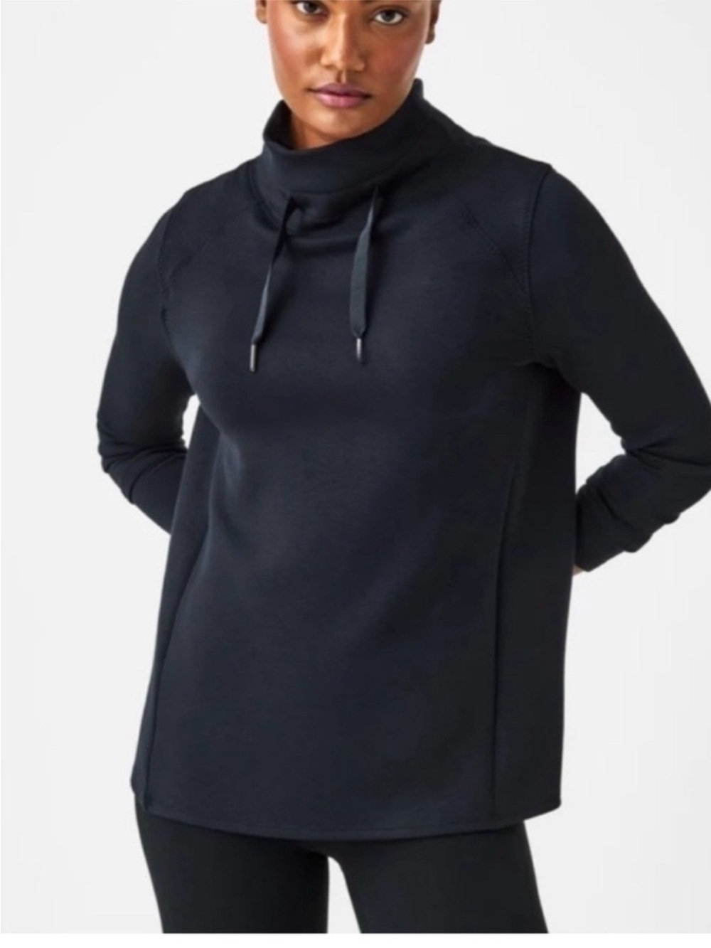 SPANX Black Tunic Top Air Essentials